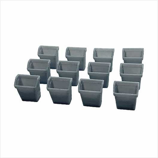 OO Scale Ready to Paint Wall Mounted Station Bin (12 pack)
