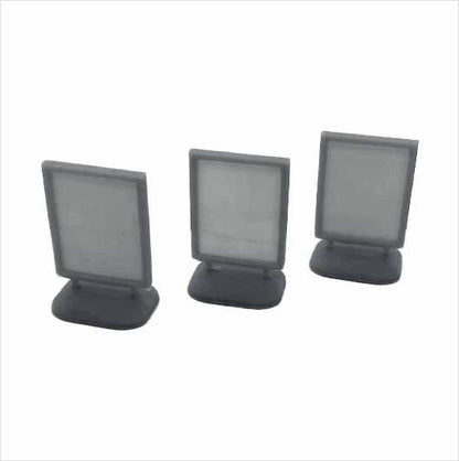 OO Scale Ready to Paint Pavement Sign (3 pack)