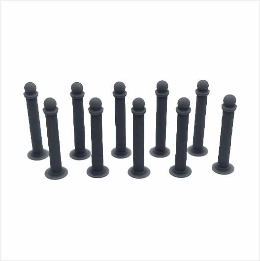 OO Scale Ready to Paint Slim Metal Bollard (10 pack)