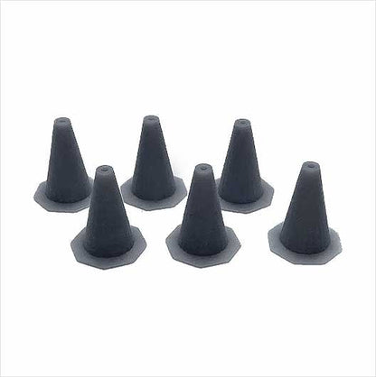 OO Scale Ready to Paint Traffic Cone - Style 1 (6 pack)