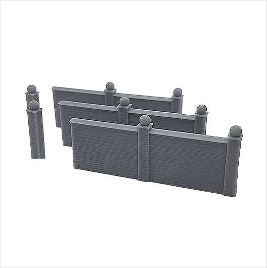 OO Scale Ready to Paint Brick Wall Section (3 pack)