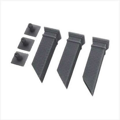 OO Scale Ready to Paint Square Chimney Stack with Single Pot (3 pack)
