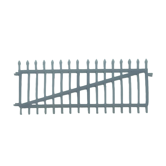 OO Scale Ready to Paint Spear Top Double-Width Gate (1 pack)