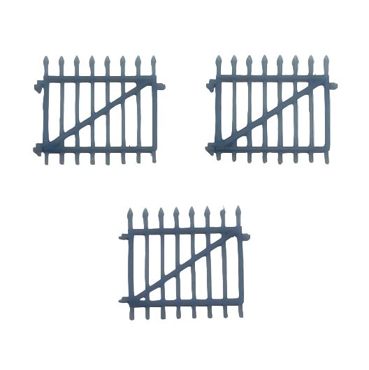 OO Scale Ready to Paint Spear Top Gate (3 pack)