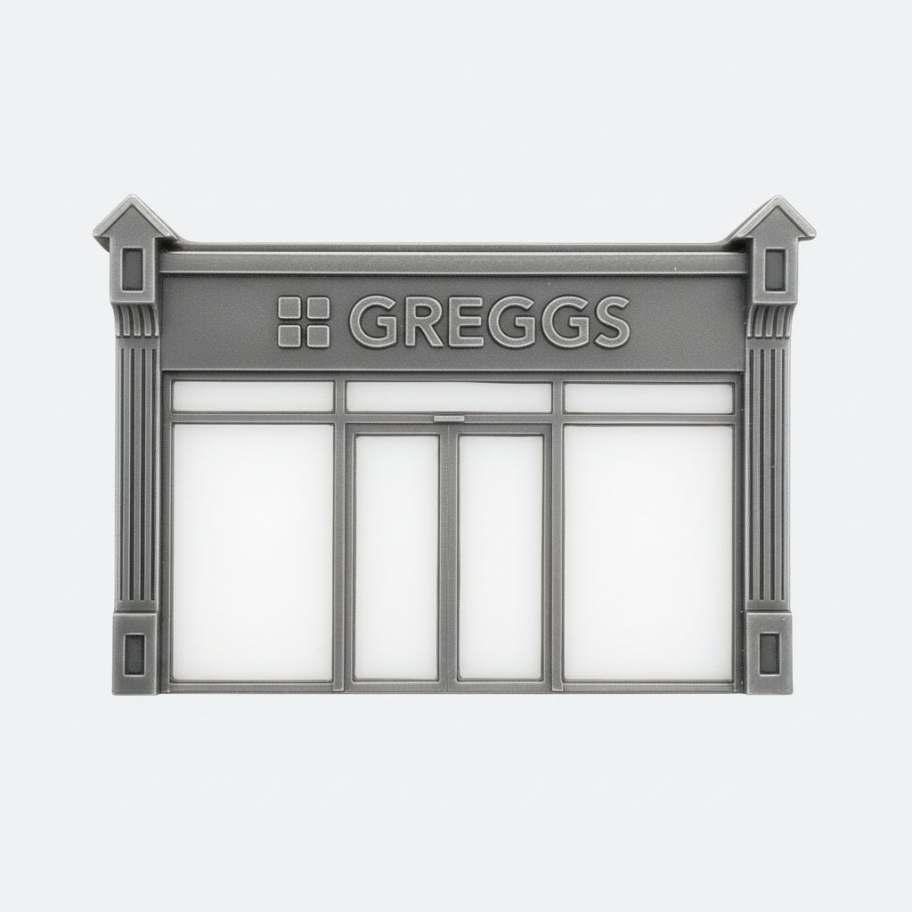 OO Scale Ready to Paint Victorian Shopfront - Style 4 - Greggs (1 piece)