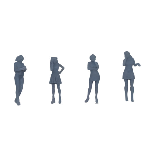 OO Scale Ready to Paint Women - Pack 10 (4 pack)