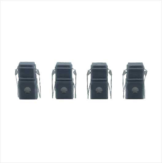 OO Scale Ready to Paint 1960s Shell Petrol Pump (4 pack)