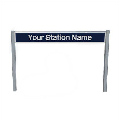 N Scale Pre-Coloured Single-Sided Personalised Post-Privatisation Era Station Name Board