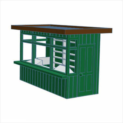 OO Scale Ready to Paint Steam-Era News Kiosk