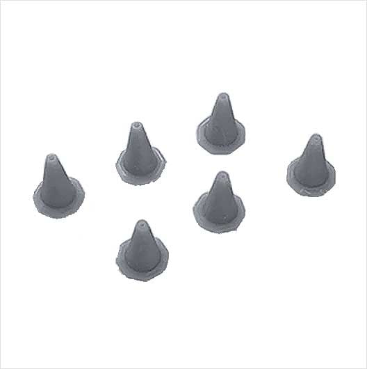 OO Scale Ready to Paint Traffic Cone - Style 1 (6 pack)