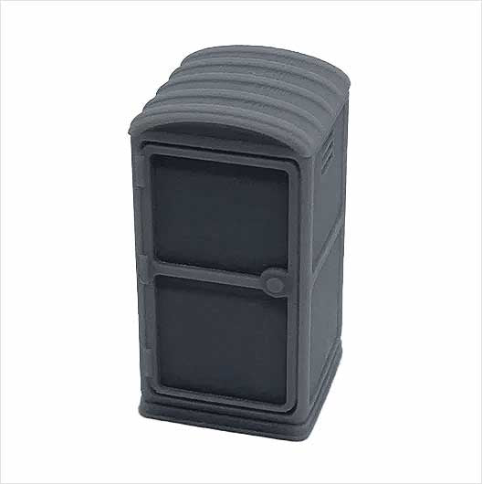 OO Scale Ready to Paint Portable Toilet - Style 3
