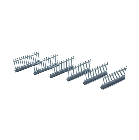 OO Scale | Ready to Paint | Metal Railings - Spear Top - Straight