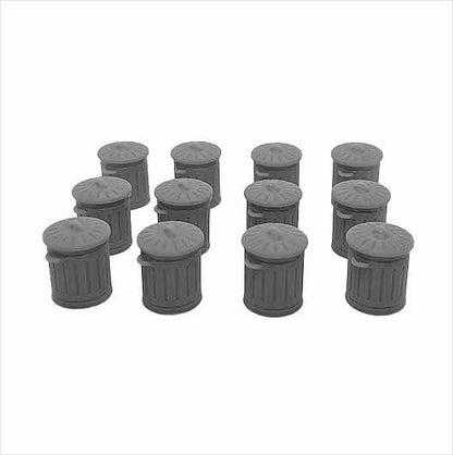 OO Scale | Ready to Paint | Galvanised Metal Bin