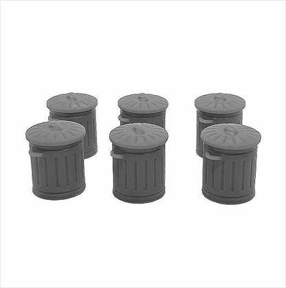 O Scale Ready to Paint Galvanised Metal Bin
