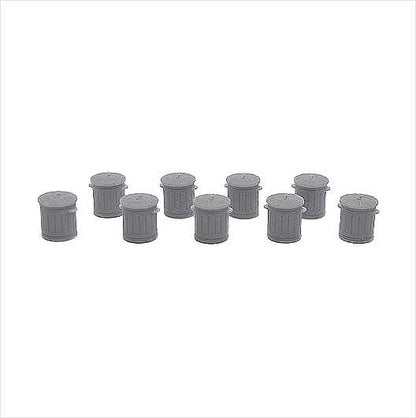 OO Scale | Ready to Paint | Galvanised Metal Bin