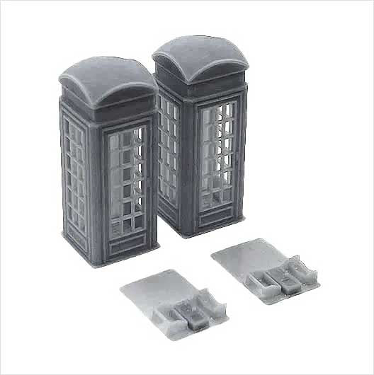 OO Scale | Ready to Paint | K2 Telephone Box