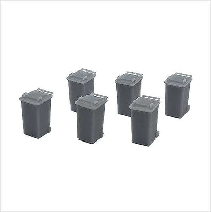 OO Scale Ready to Paint Wheelie Bin - Style 2