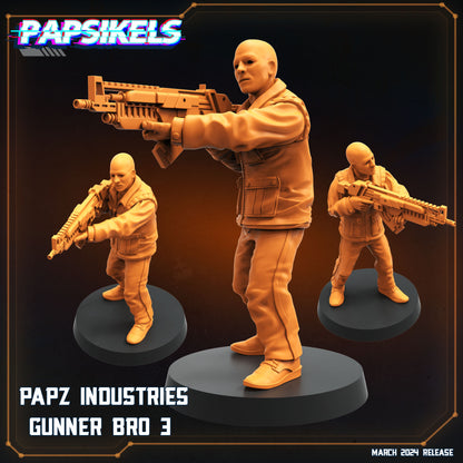 Aliens Vs Humans - That Thing - Papz Industries Gunner Bros / Working Joes Set 1 , Papsikels, 32mm Mini