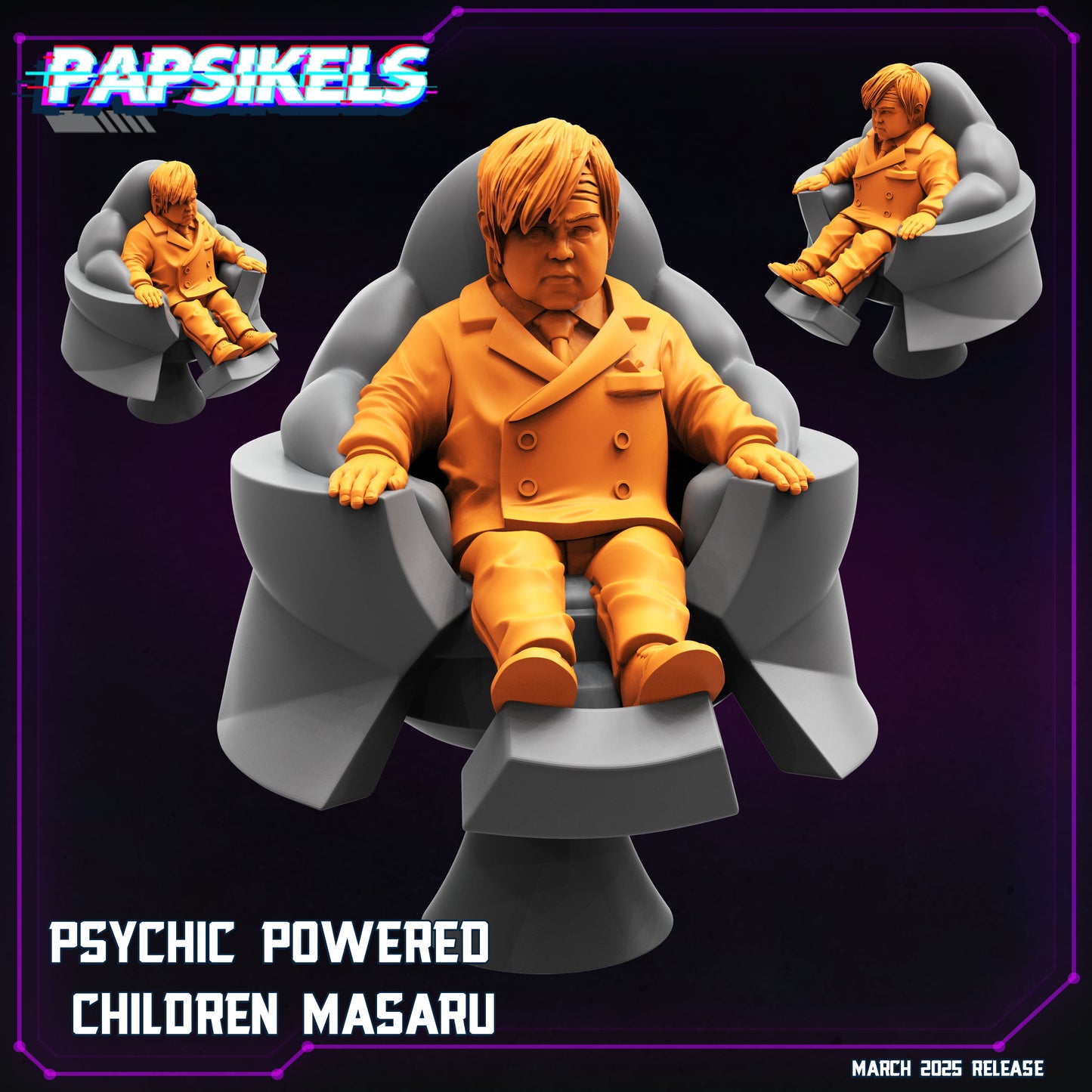 Cyberpunk, Psychic Powered Children - Deus Ex Fan Art, Papsikels, 32mm Mini