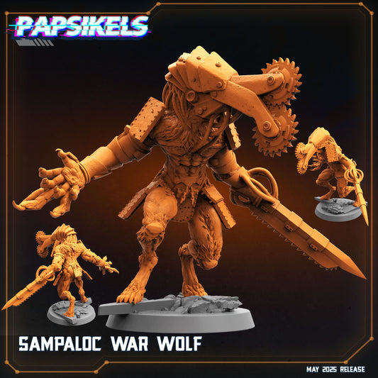 Sampaloc War Wolf | Trench Crusade | Papsikels Fantasy, Resin Miniature - Tabletop miniature - Fantasy Miniature - 28mm or 32mm