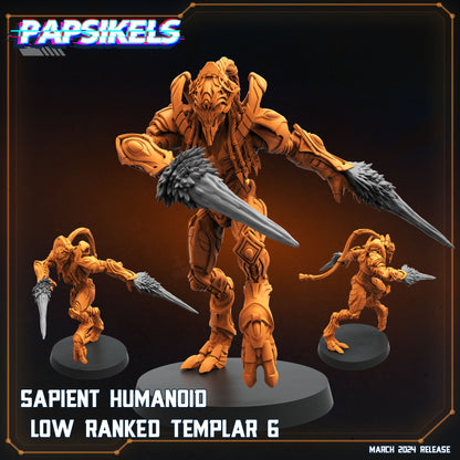 Aliens Vs Humans - That Thing - Sapient Humanoid Low Ranked Templars - Starcraft Protoss , Papsikels, 32mm Mini