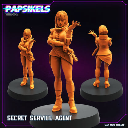 Cyberpunk, Secret Service Agents, Cyberpunk, Papsikels, 32mmMini