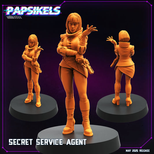 Cyberpunk, Secret Service Agents, Cyberpunk, Papsikels, 32mmMini