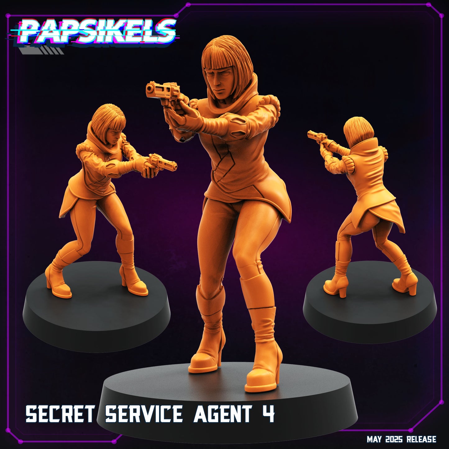 Cyberpunk, Secret Service Agents, Cyberpunk, Papsikels, 32mmMini