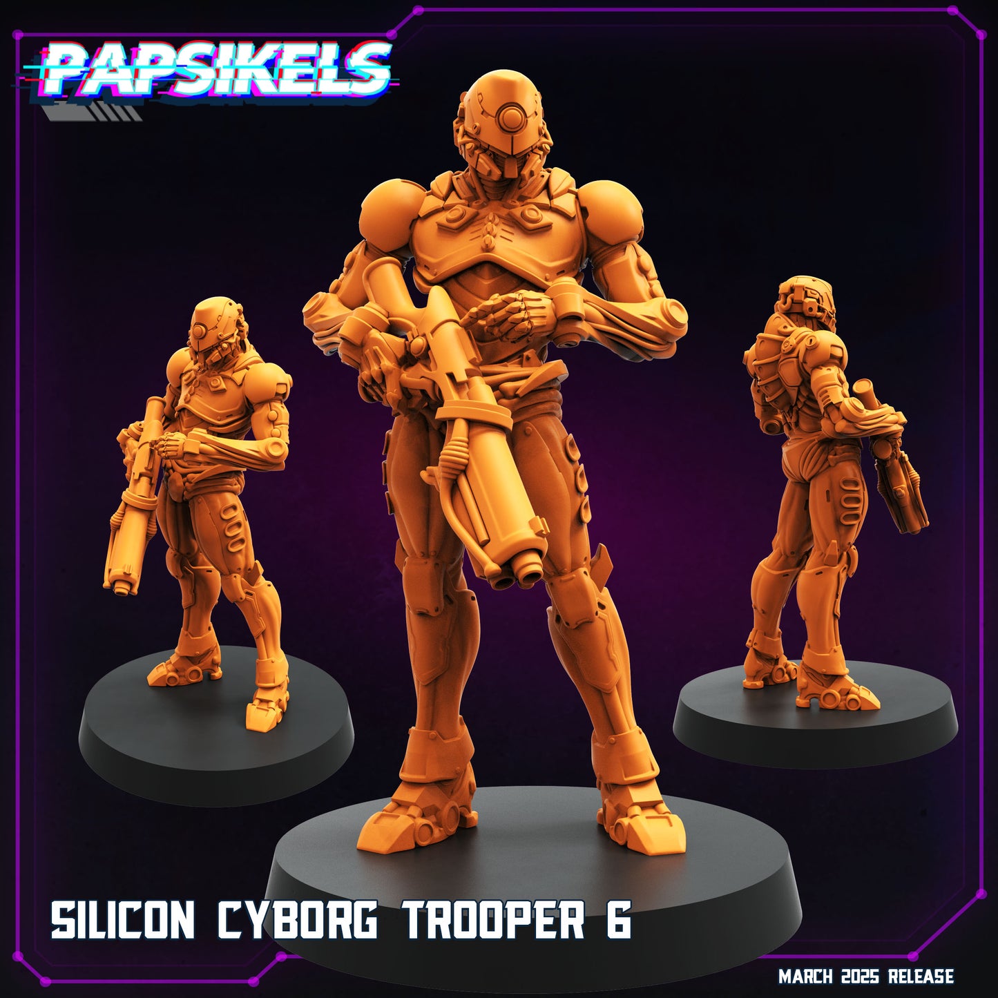 Cyberpunk, Silicon Cyborg Troopers - Blame Anime, Papsikels, 32mm Mini