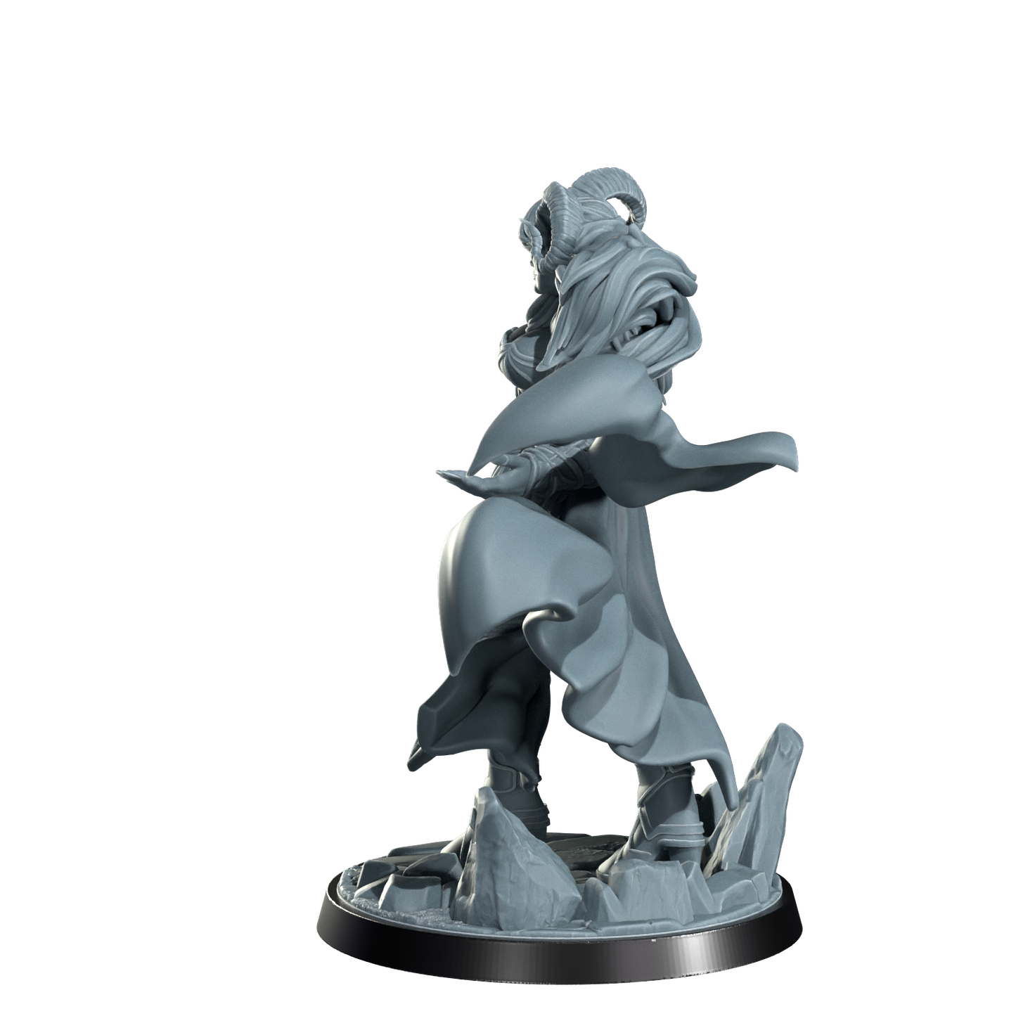 Kaela The Infernal Blade, Tiefling Warrior | Dungeons and Damsels | Cosmondo | 28mm, 32mm, 75mm | Dungeons & Dragons | TTRPG | RPG | Resin
