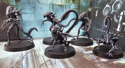 Aliens Xenomorph Warriors Resin Miniatures Papsikels