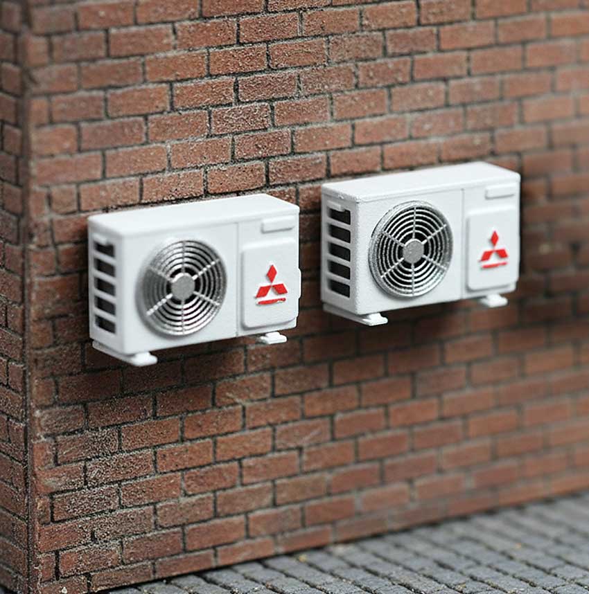 OO Scale | Ready to Paint | Industrial Air Conditioning Unit (4 pack)