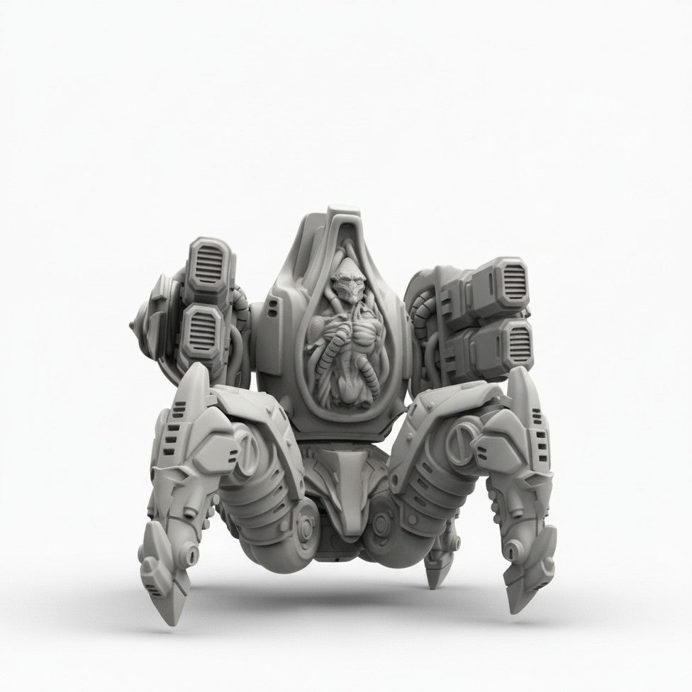 StarCraft Inspired Cybernetic War Machine Papsikels Resin Miniature