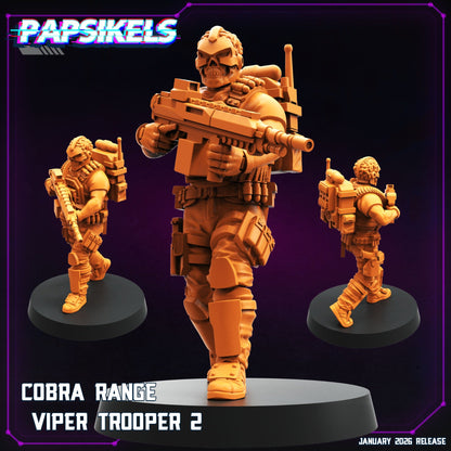 Cobra Range Viper Trooper 2 advancing rifleman resin miniature