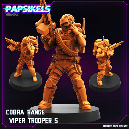 Cobra Range Viper Trooper 5 communications specialist resin miniature