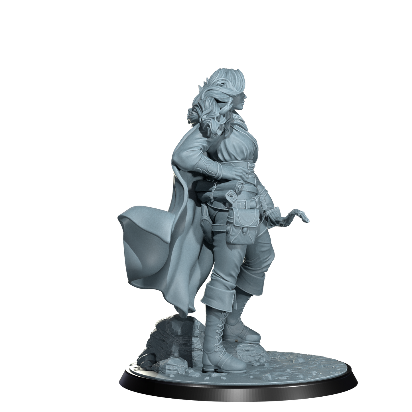 Arannis Windwhisper, Elven Ranger | Dungeons and Damsels | Cosmondo | 28mm, 32mm, 75mm | Dungeons & Dragons | TTRPG | RPG | Resin