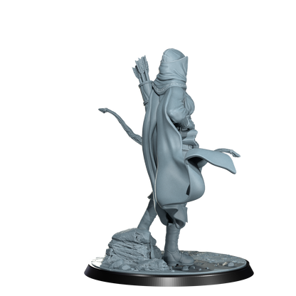 Arannis Windwhisper, Elven Ranger | Dungeons and Damsels | Cosmondo | 28mm, 32mm, 75mm | Dungeons & Dragons | TTRPG | RPG | Resin