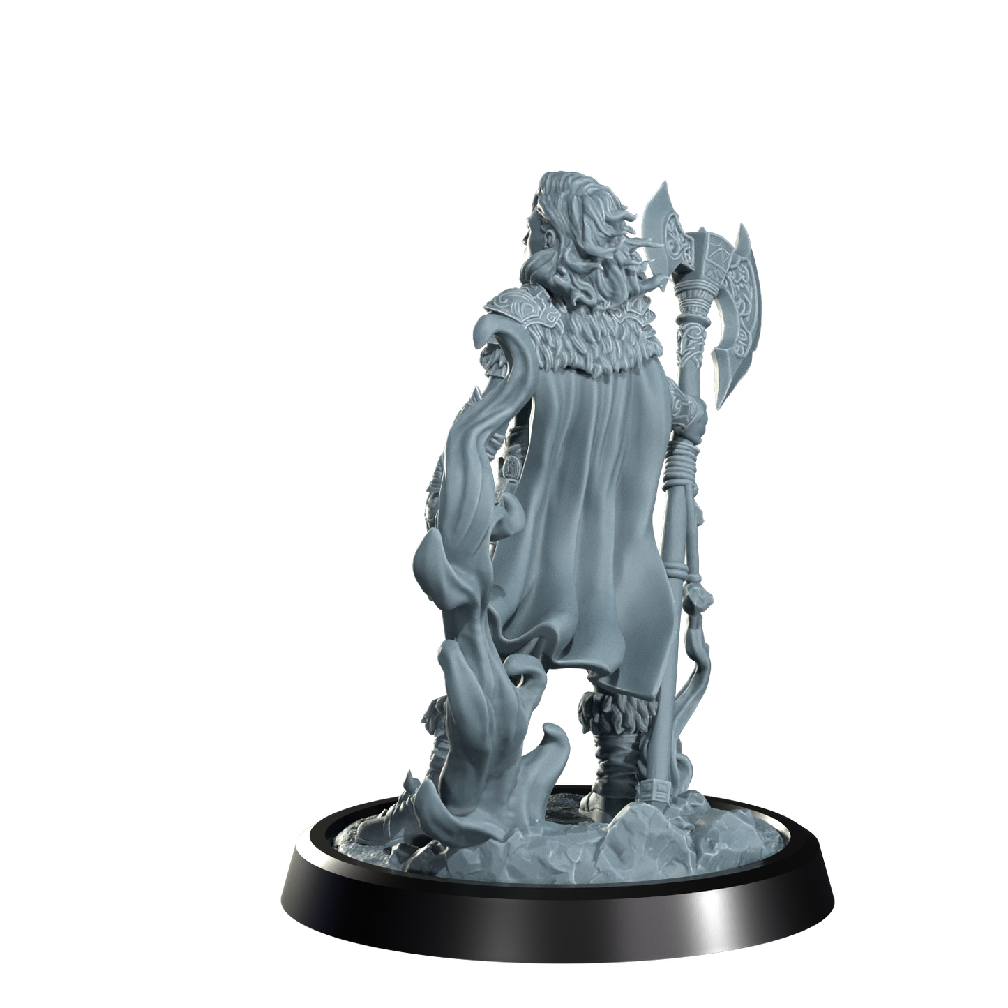Ignara Flameborn, Fire Genasi Barbarian | Dungeons and Damsels | Cosmondo | 28mm, 32mm, 75mm | Dungeons & Dragons | TTRPG | RPG | Resin