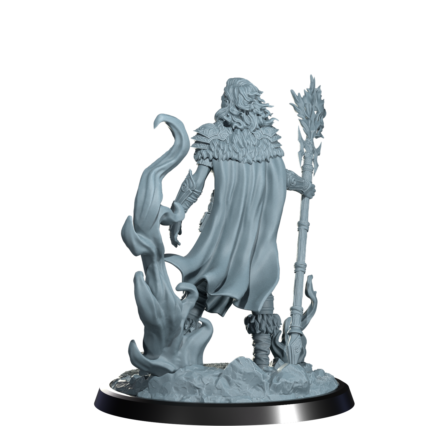 Ignara Flameborn, Fire Genasi Barbarian | Dungeons and Damsels | Cosmondo | 28mm, 32mm, 75mm | Dungeons & Dragons | TTRPG | RPG | Resin