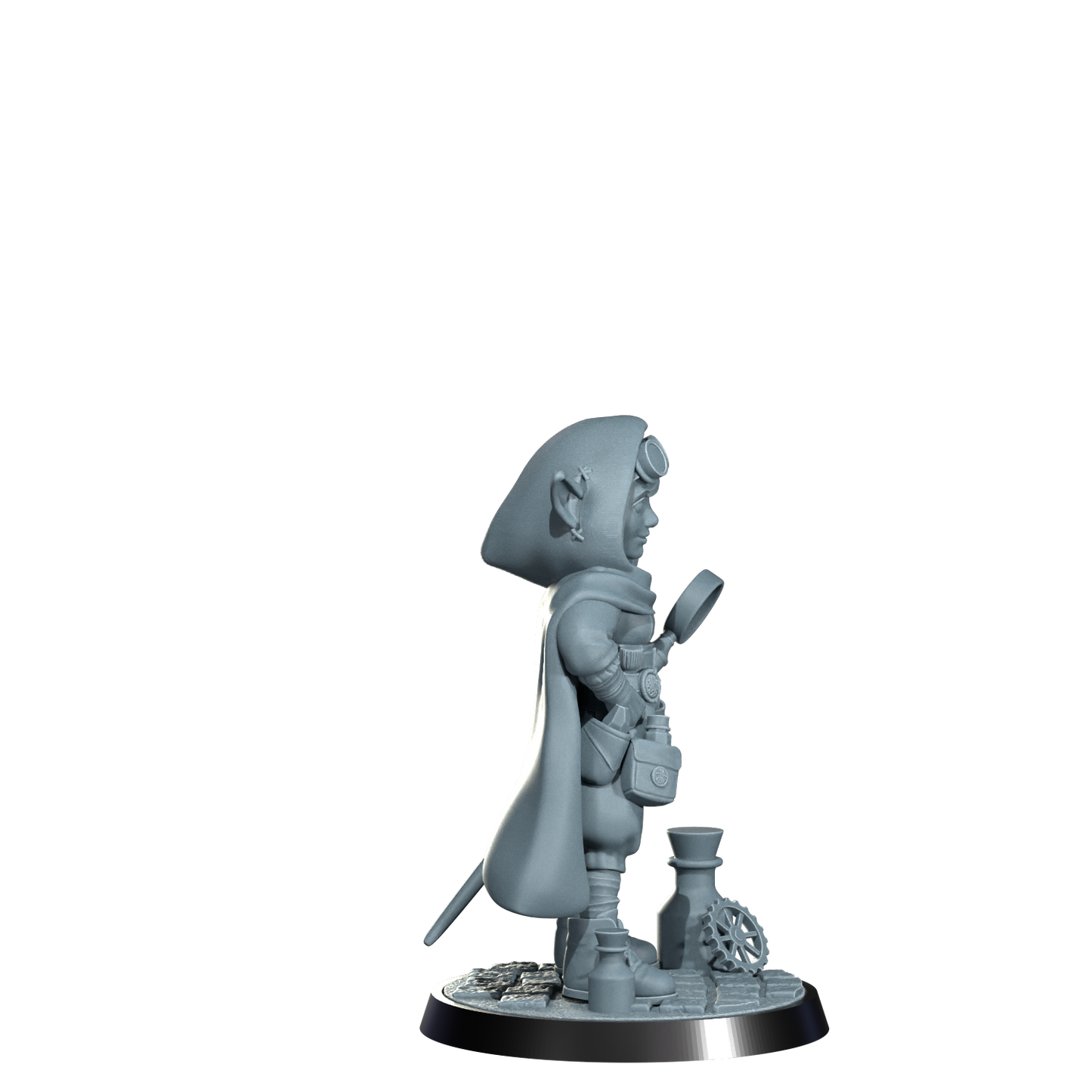 Nimbleton Cogspinner, Gnome Artificer | Dungeons and Damsels | Cosmondo | 28mm, 32mm, 75mm | Dungeons & Dragons | TTRPG | RPG | Resin