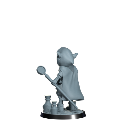 Nimbleton Cogspinner, Gnome Artificer | Dungeons and Damsels | Cosmondo | 28mm, 32mm, 75mm | Dungeons & Dragons | TTRPG | RPG | Resin