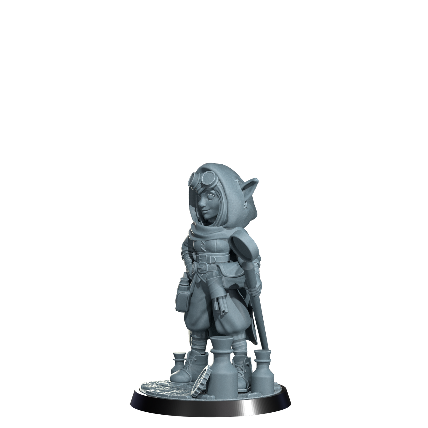 Nimbleton Cogspinner, Gnome Artificer | Dungeons and Damsels | Cosmondo | 28mm, 32mm, 75mm | Dungeons & Dragons | TTRPG | RPG | Resin