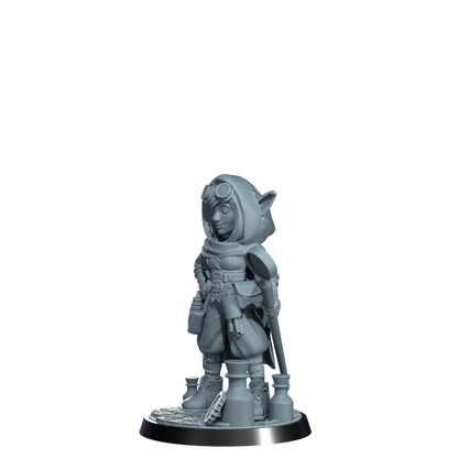 Nimbleton Cogspinner, Gnome Artificer | Dungeons and Damsels | Cosmondo | 28mm, 32mm, 75mm | Dungeons & Dragons | TTRPG | RPG | Resin