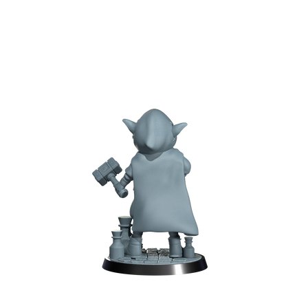 Nimbleton Cogspinner, Gnome Artificer | Dungeons and Damsels | Cosmondo | 28mm, 32mm, 75mm | Dungeons & Dragons | TTRPG | RPG | Resin