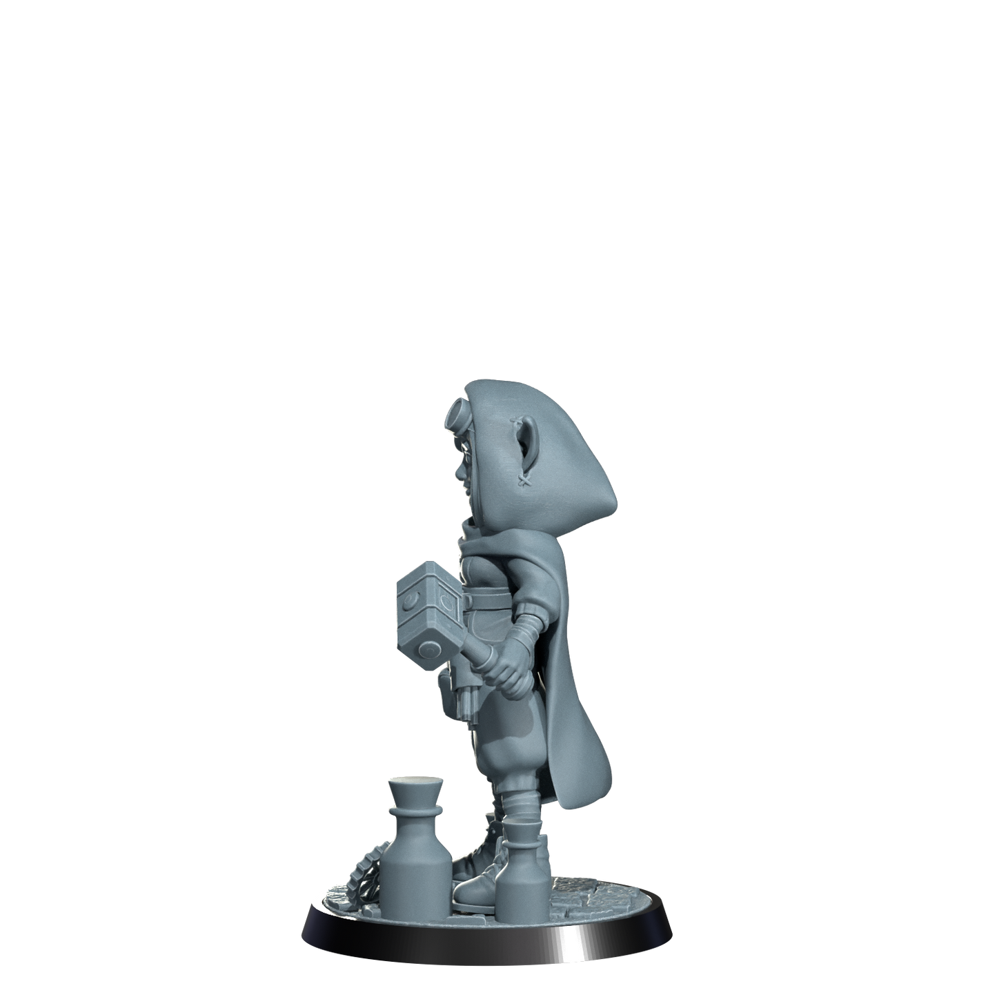 Nimbleton Cogspinner, Gnome Artificer | Dungeons and Damsels | Cosmondo | 28mm, 32mm, 75mm | Dungeons & Dragons | TTRPG | RPG | Resin