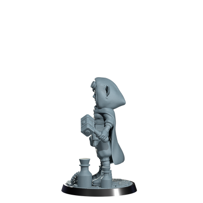Nimbleton Cogspinner, Gnome Artificer | Dungeons and Damsels | Cosmondo | 28mm, 32mm, 75mm | Dungeons & Dragons | TTRPG | RPG | Resin