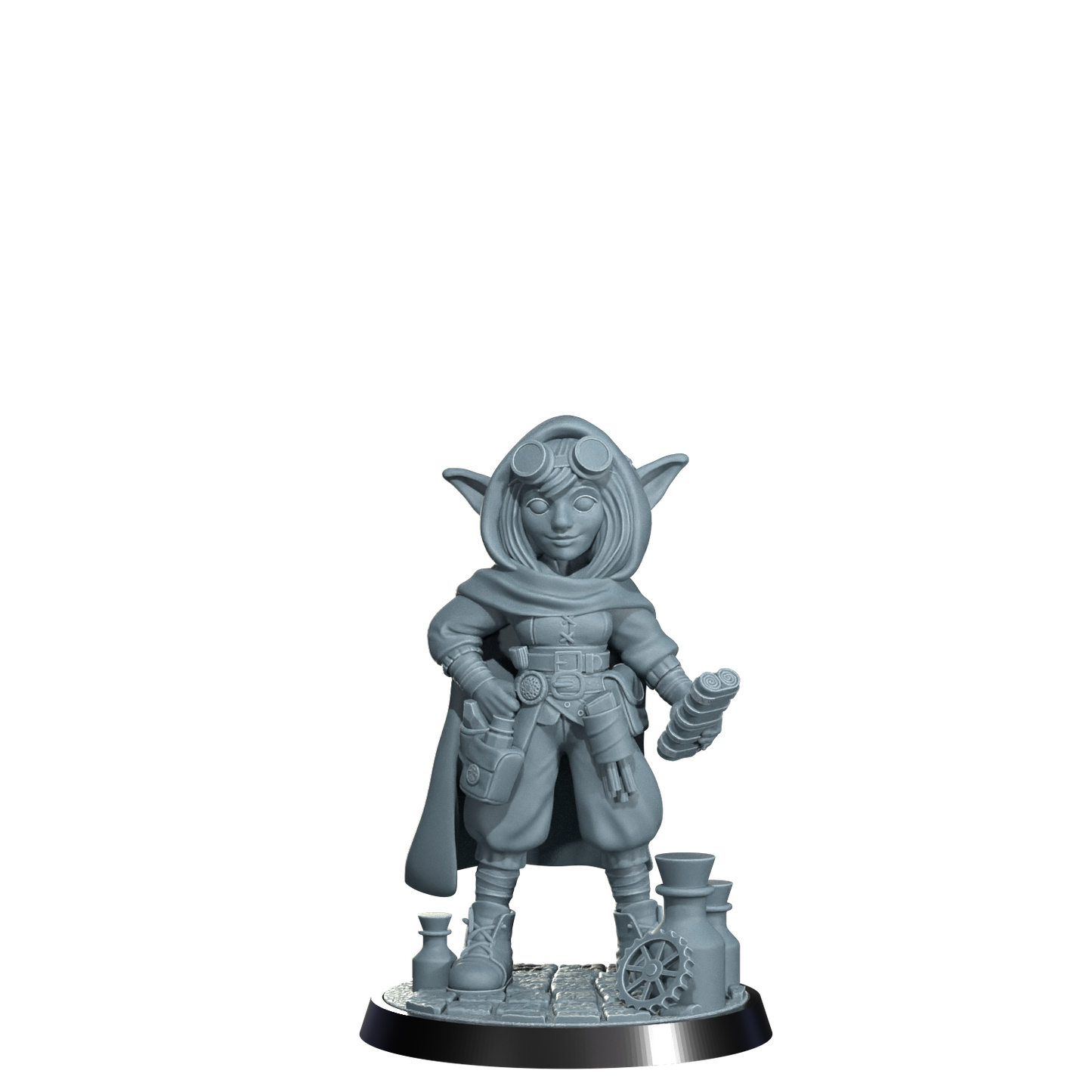 Nimbleton Cogspinner, Gnome Artificer | Dungeons and Damsels | Cosmondo | 28mm, 32mm, 75mm | Dungeons & Dragons | TTRPG | RPG | Resin
