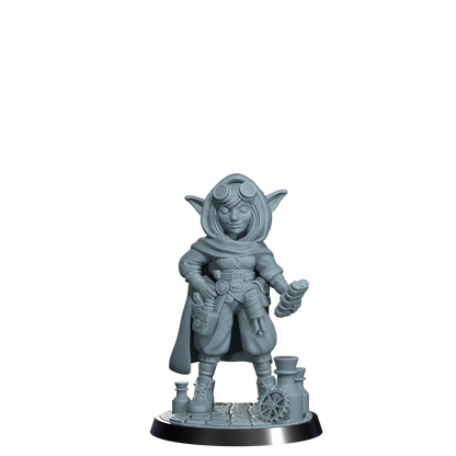 Nimbleton Cogspinner, Gnome Artificer | Dungeons and Damsels | Cosmondo | 28mm, 32mm, 75mm | Dungeons & Dragons | TTRPG | RPG | Resin