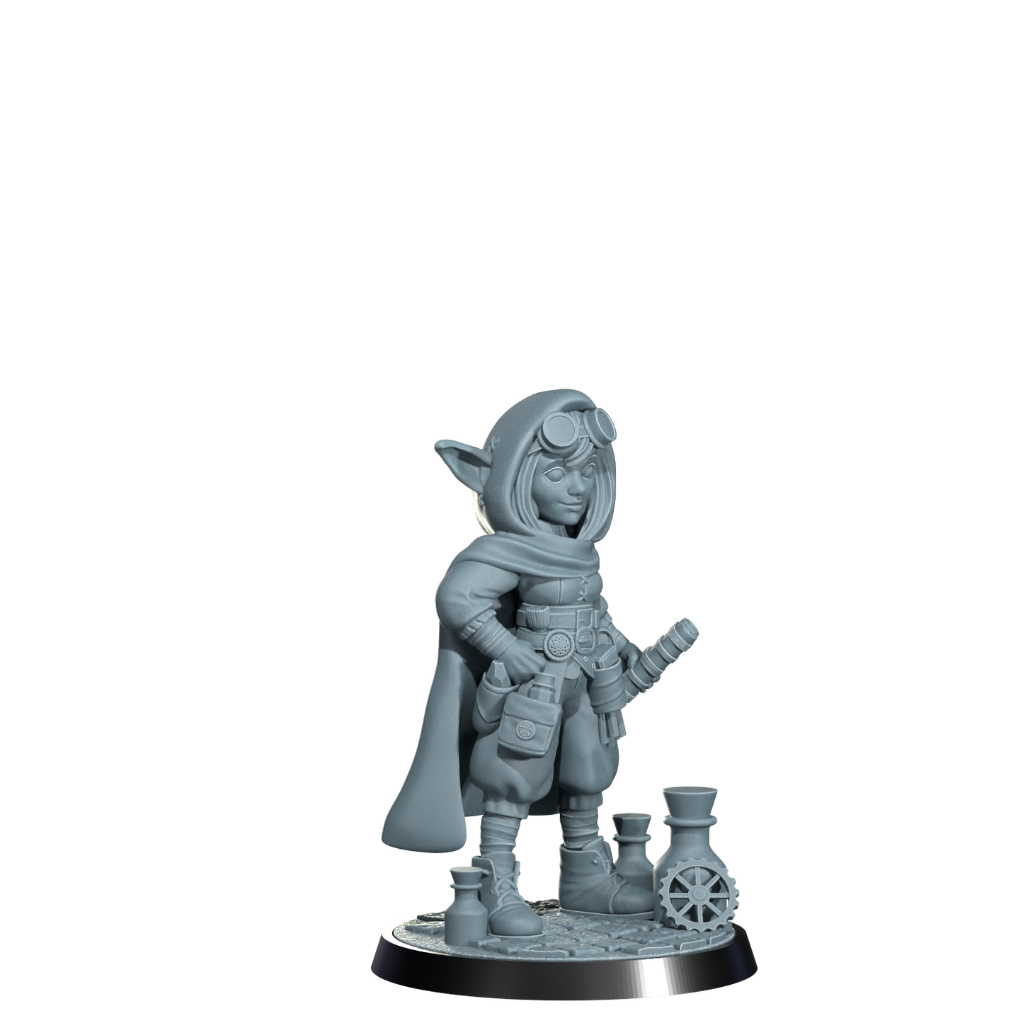 Nimbleton Cogspinner, Gnome Artificer | Dungeons and Damsels | Cosmondo | 28mm, 32mm, 75mm | Dungeons & Dragons | TTRPG | RPG | Resin