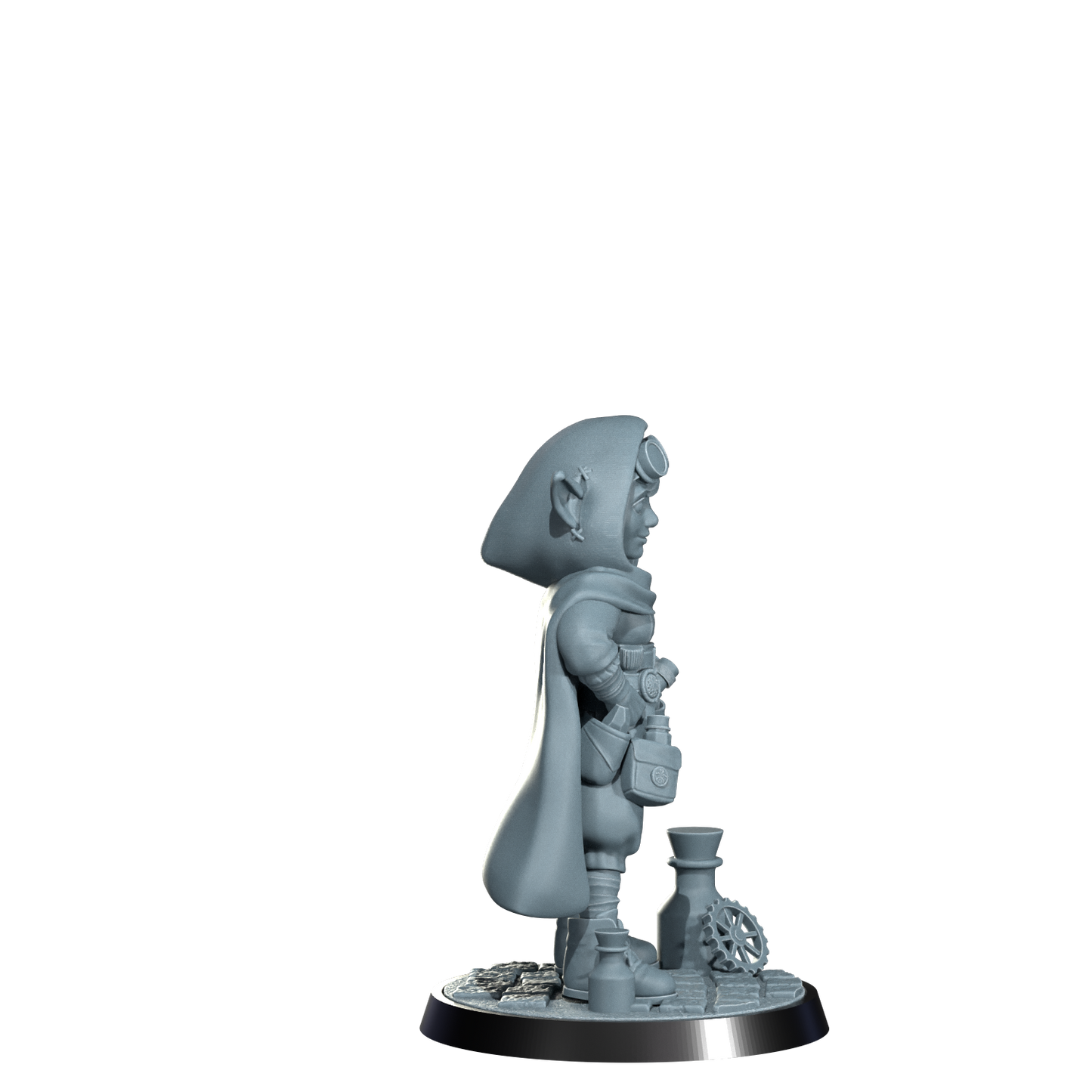 Nimbleton Cogspinner, Gnome Artificer | Dungeons and Damsels | Cosmondo | 28mm, 32mm, 75mm | Dungeons & Dragons | TTRPG | RPG | Resin